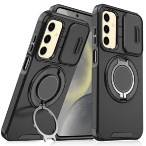 Sliding Camshield Ring Holder Phone Case, For Samsung Galaxy S24+ 5G