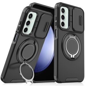 Sliding Camshield Ring Holder Phone Case, For Samsung Galaxy S23 FE 5G
