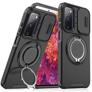 Sliding Camshield Ring Holder Phone Case, For Samsung Galaxy S20 FE