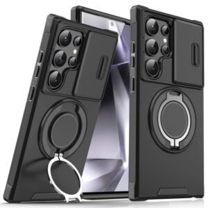 Sliding Camshield Ring Holder Phone Case, For Samsung Galaxy S25 Ultra 5G