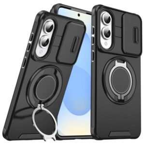 Sliding Camshield Ring Holder Phone Case, For Samsung Galaxy S25 Edge 5G