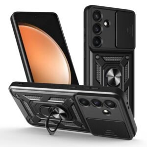 Sliding Camera Cover Design TPU+PC Phone Case, For Samsung Galaxy S25 FE 5G