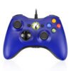 USB Wired Controller Gamepad for Microsoft Xbox 360 Console for PC Win 7 8 10 Blue