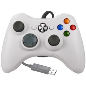 Luxmo Wired Game USB Controller Gamepad Joystick for Xbox 360 &PC(White)