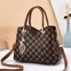 Women's Handbag 2024 New Fashion Printed Plaid One Shoulder Crossbody Bag Simple Atmospheric Large Capacity Women's Bag